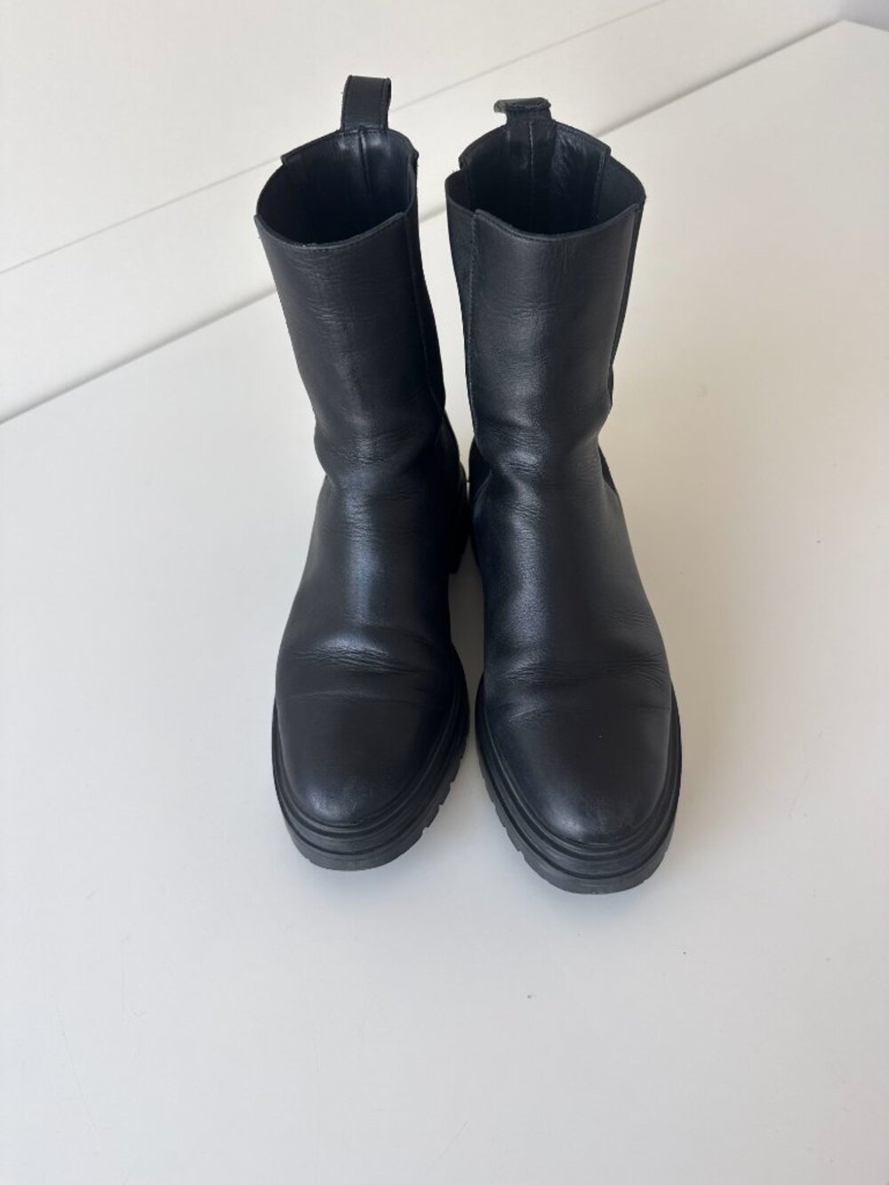 ba&sh CODA Black Chelsea leather boots  Size 37 (US 6.5 - 7)